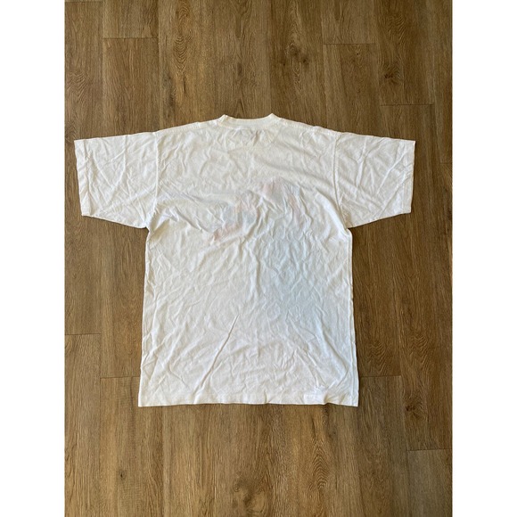 Vtg Pinto Ecuador Amazonico Embroidered Parrot White Shirt Men's L Single Stitch - Picture 2 of 6